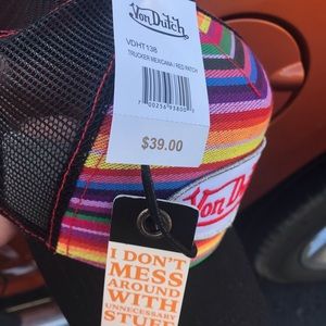 Von Dutch Accessories - Von Dutch Mexican Blanket Mexicana Trucker Hat Von Dutch Accessories - Von Dutch Mexican Blanket Mexicana Trucker Hat